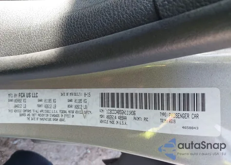 2016 Chrysler 200 Limited из США, поврежденный, VIN 1C3CCCAB5GN111036